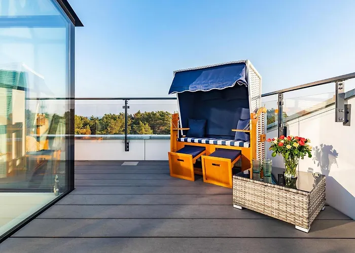 Prora - Grosse Dachgeschoss Mit Panorama Dachterrasse Und Waschmaschine - Meeresrauschen